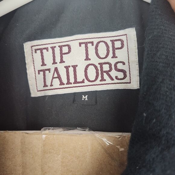 Tip Top Tailors men's down-filled full-zip coat, Size Medium, olive green - Picture 3 of 7